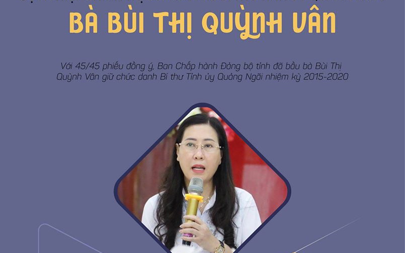 Sự nghiệp chính trị của tân nữ Bí thư Tỉnh ủy Quảng Ngãi